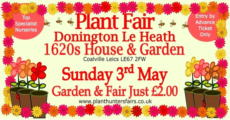 Spring Plant Hunters’ Fair at the 1620s House & Garden on Sunday 3rd May