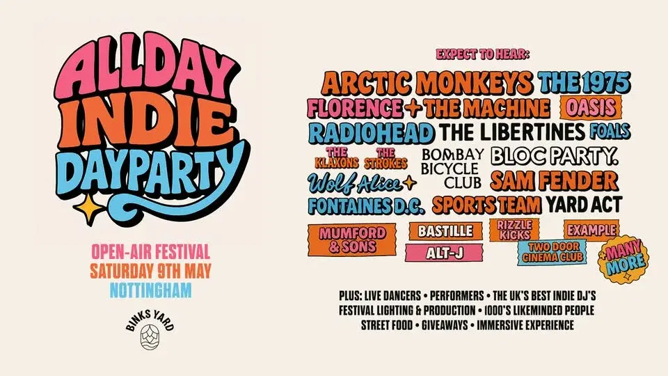 Daytime Indie Festival - Nottingham Binks Yard