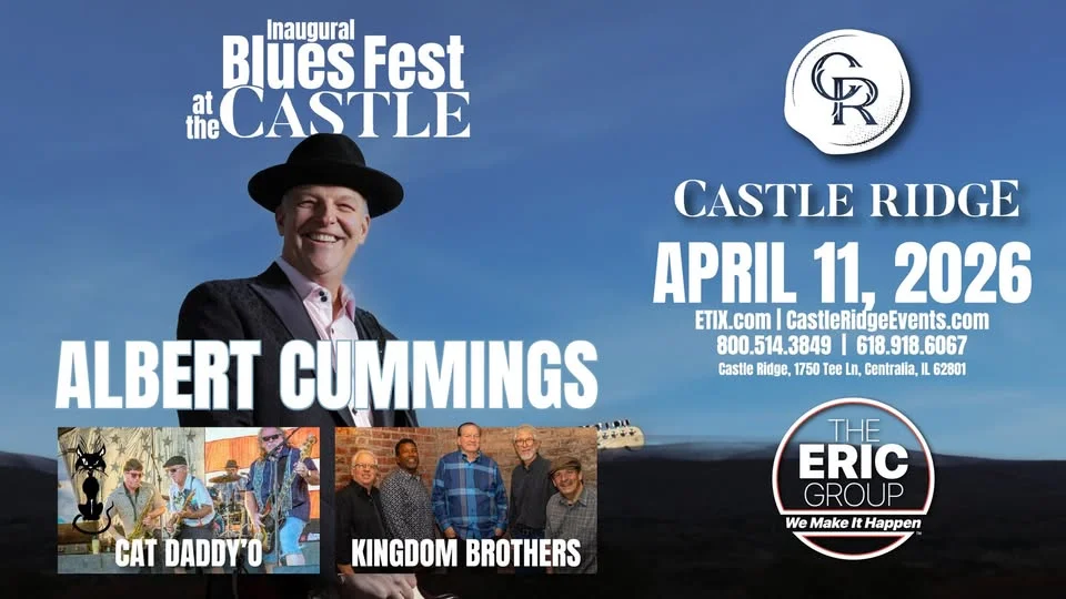 Inaugural Blues Fest on April, 11th at Castle Ridge in Centralia, IL!!