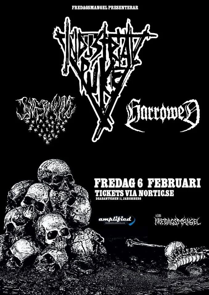 Industrial Puke + Harrowed + Swaermmm Live @Klubb Fredagsmangel