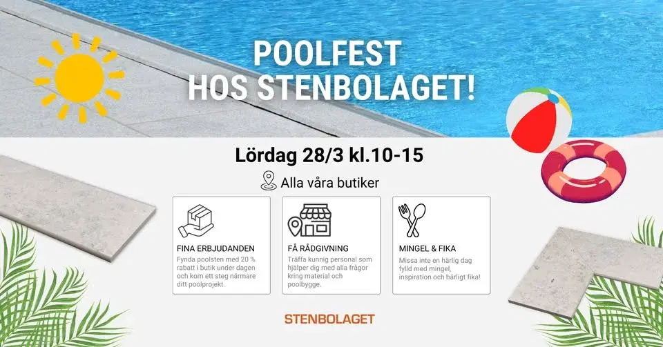 POOLFEST HOS STENBOLAGET SKÖNDAL