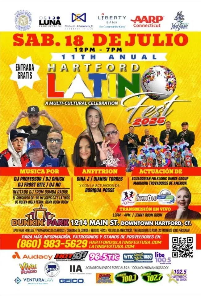 WANTED: SPONSORS & VENDORS for the 11th Annual HARTFORD Latino Fest USA 2026!