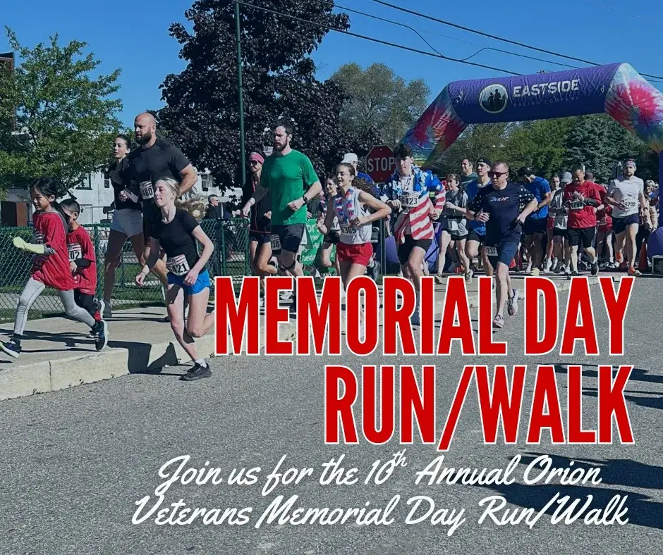 10th Annual Orion Veterans Memorial Day Run/Walk