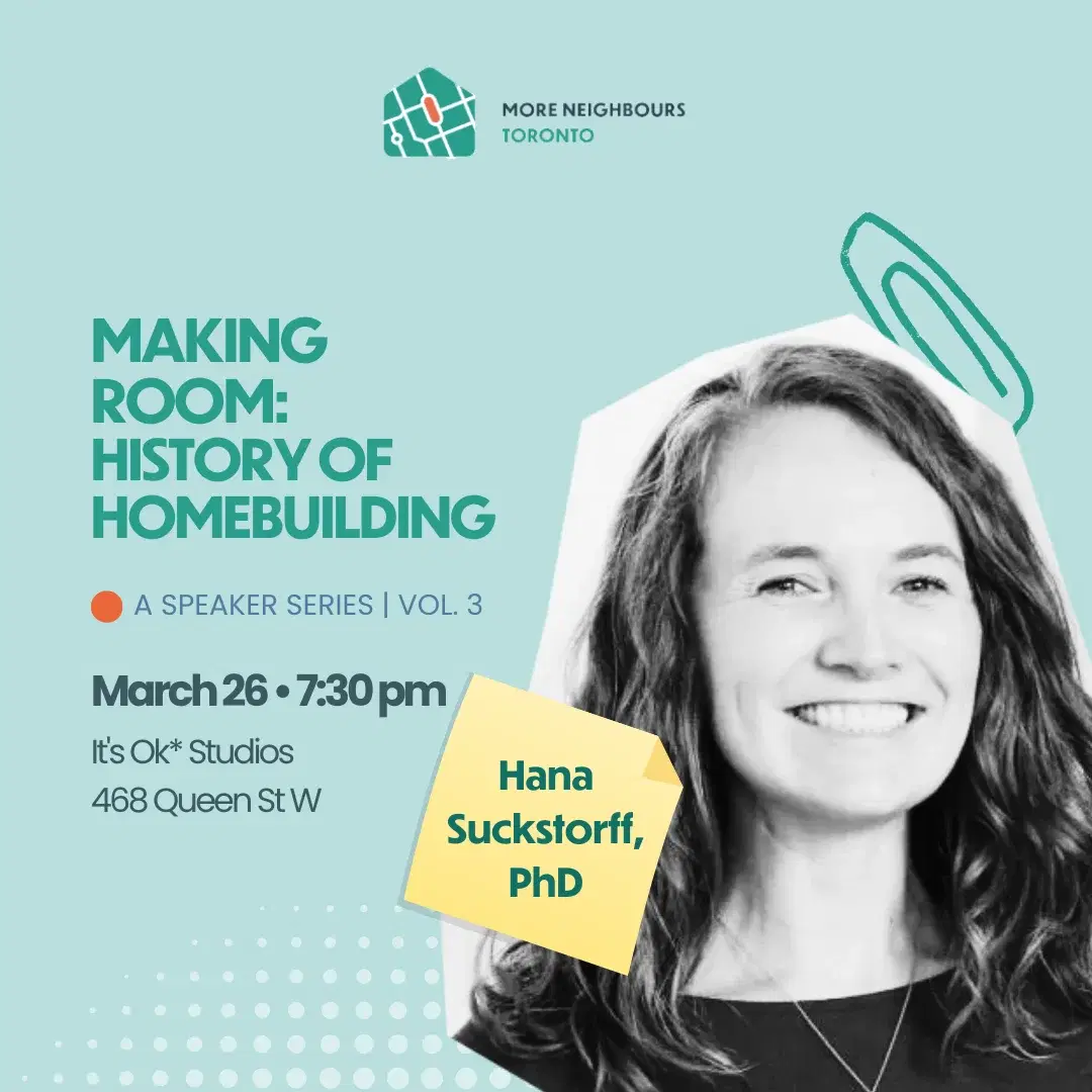 Making Room: A Toronto History of Homebuilding