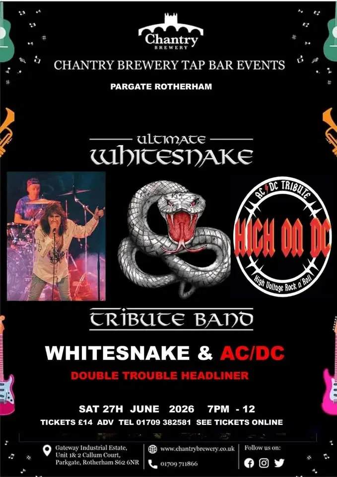 Ultimate Whitesnake & High on DC (ACDC Tribute) live at Chantry Brewery Tap, Rotherham