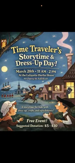 Time Traveler’s Story Time and Dress Up Day!
