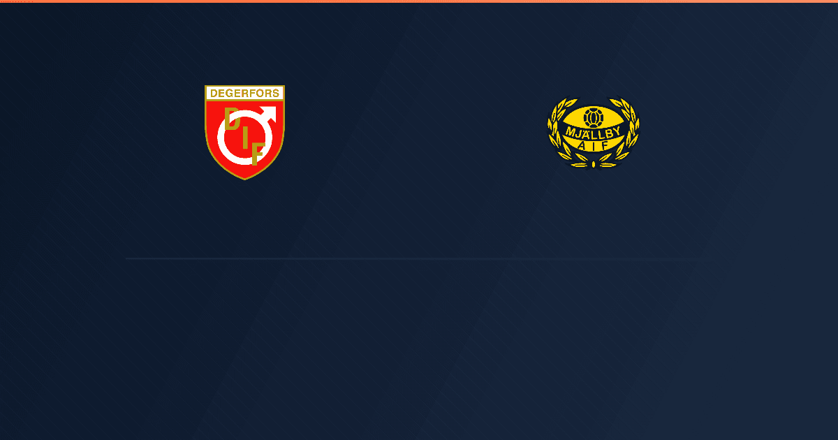 Degerfors vs Mjällby