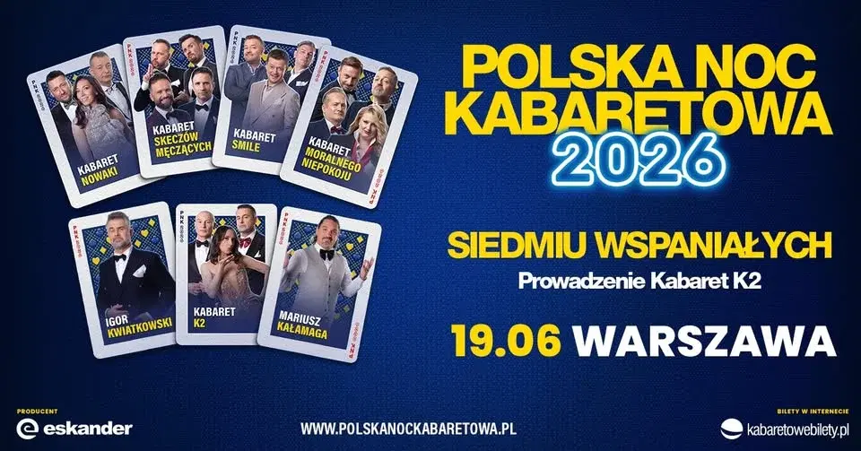 ⭐️19.06.2026 Warszawa⭐️ Polska Noc Kabaretowa 2026 • Siedmiu wspaniałych