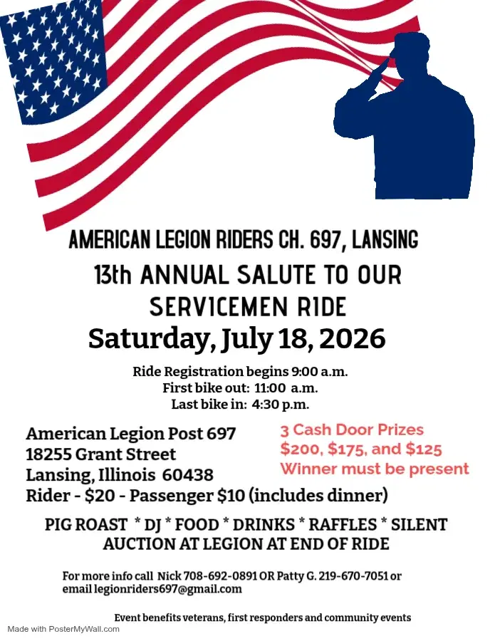 13th Annual Salute to Our Servicemen Ride
