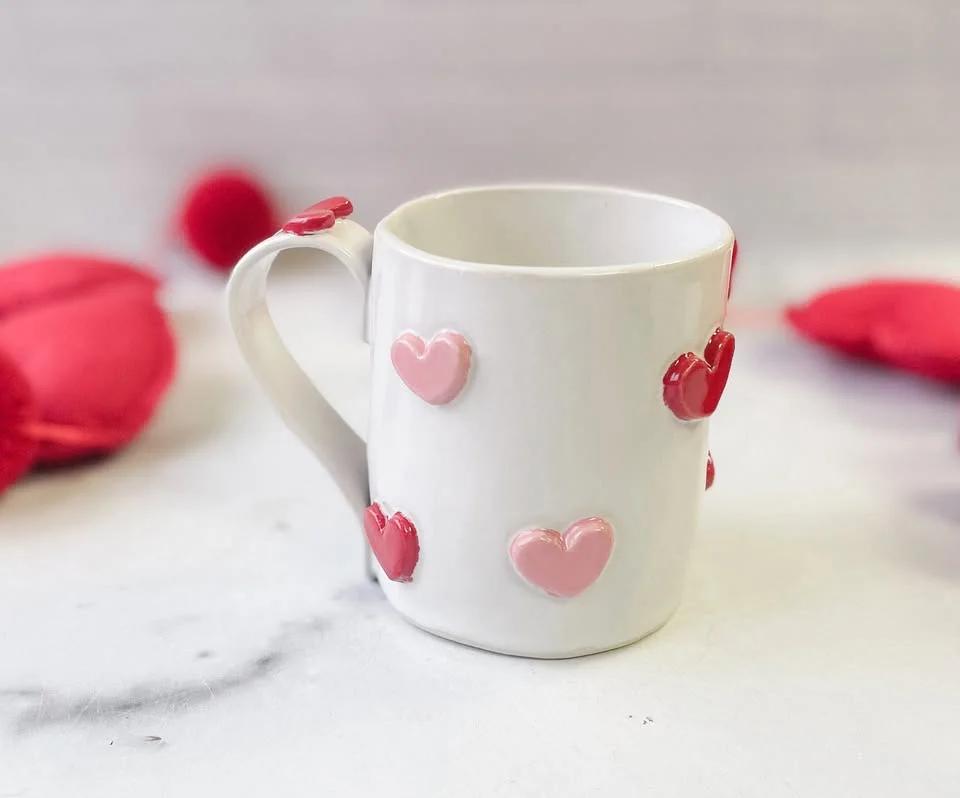 02/11 Clay Handbuilding: Heart Mugs