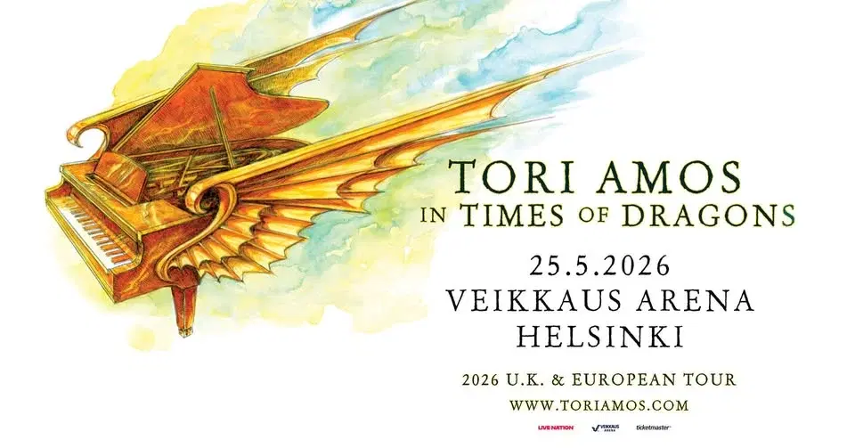 Tori Amos (US): In Times of Dragons Tour, Veikkaus Arena, Helsinki 25.5.2026