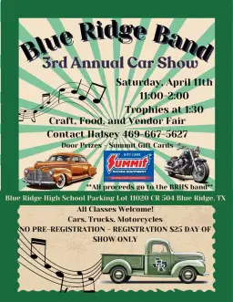BRHS Band Fundraiser Car Show