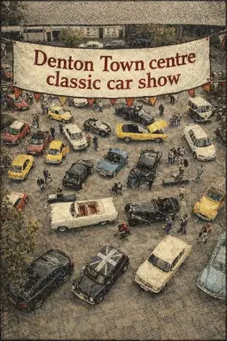 Denton Town centre classic car show