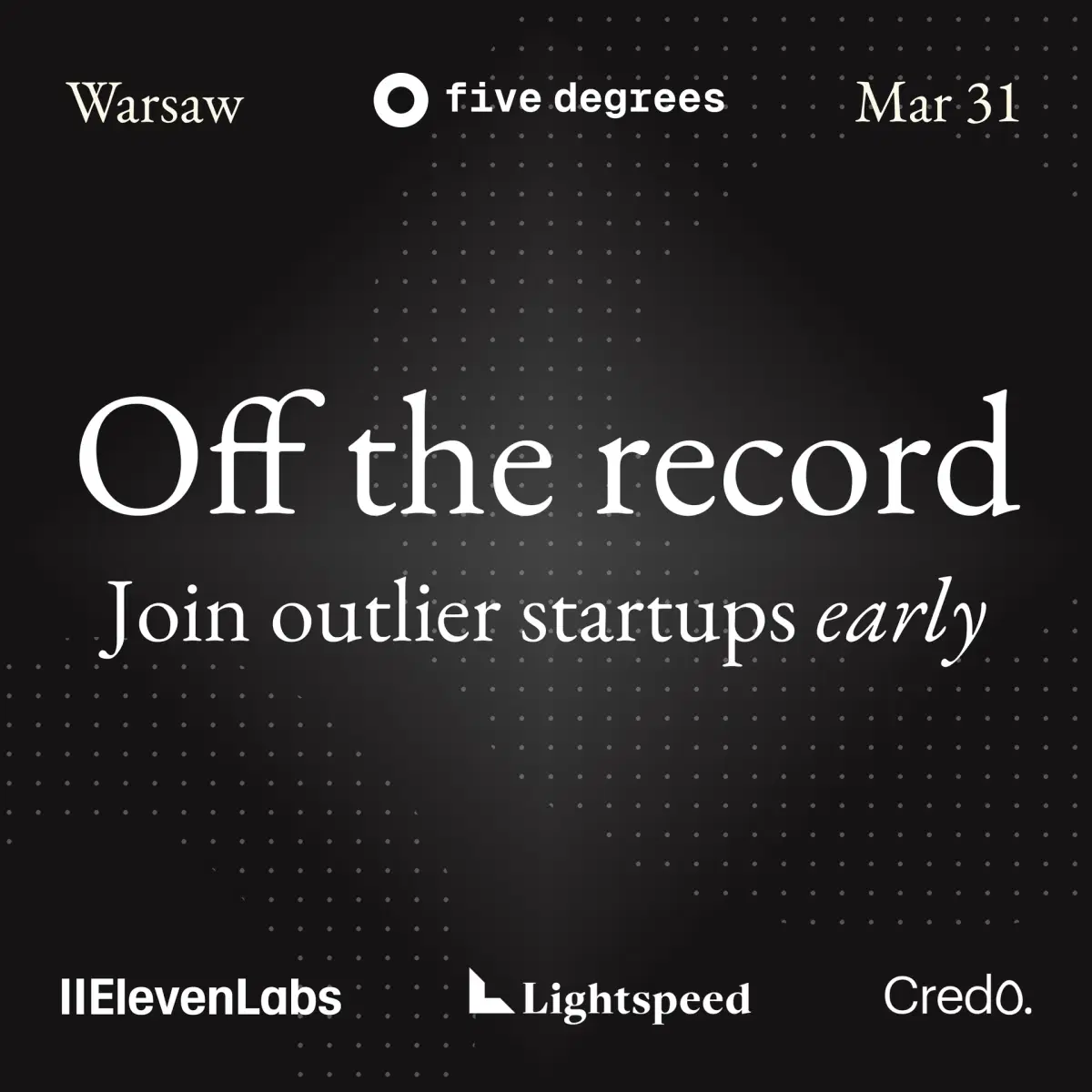 five degrees: Founder Showcase | Warsaw
