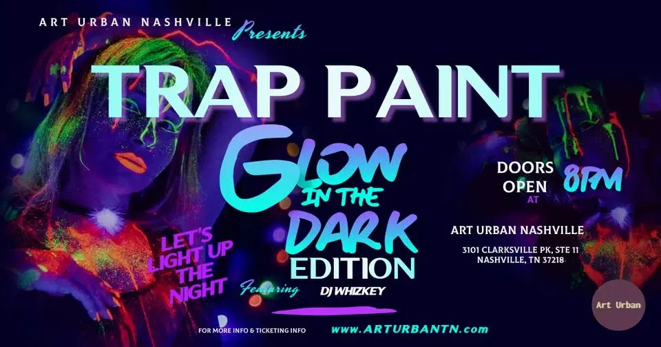 Glow-In-The-Dark Trap Paint Party and Game Night