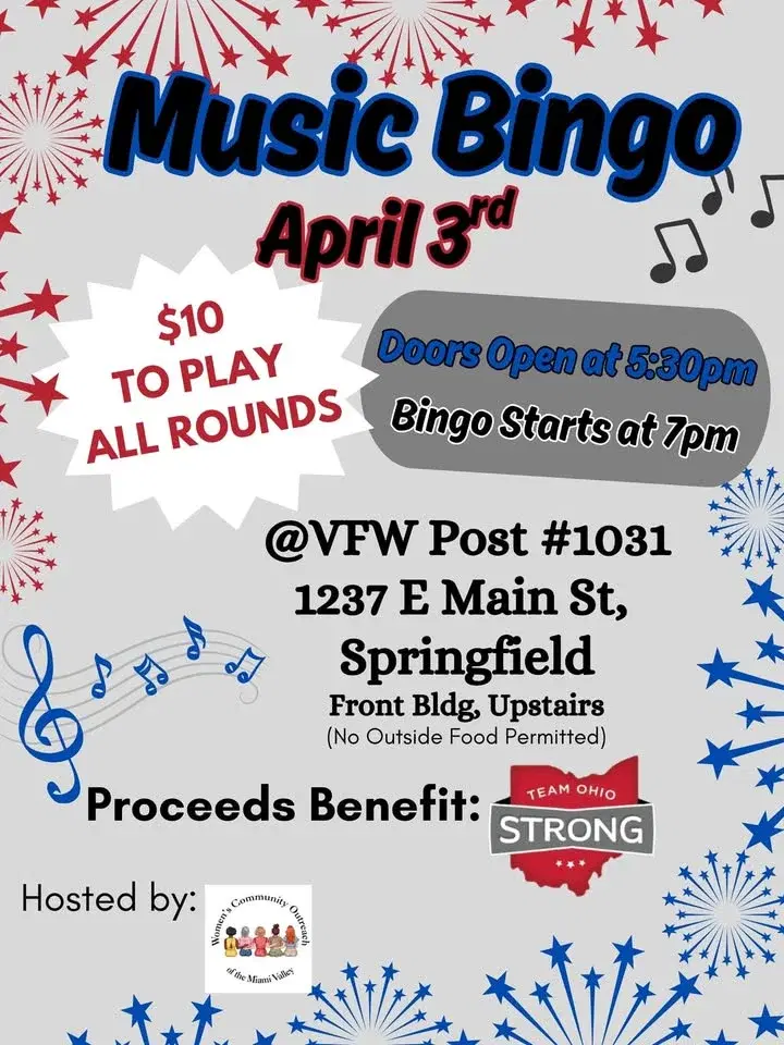 đŒ Music Bingo to Benefit Team Ohio 4 Life đ¶