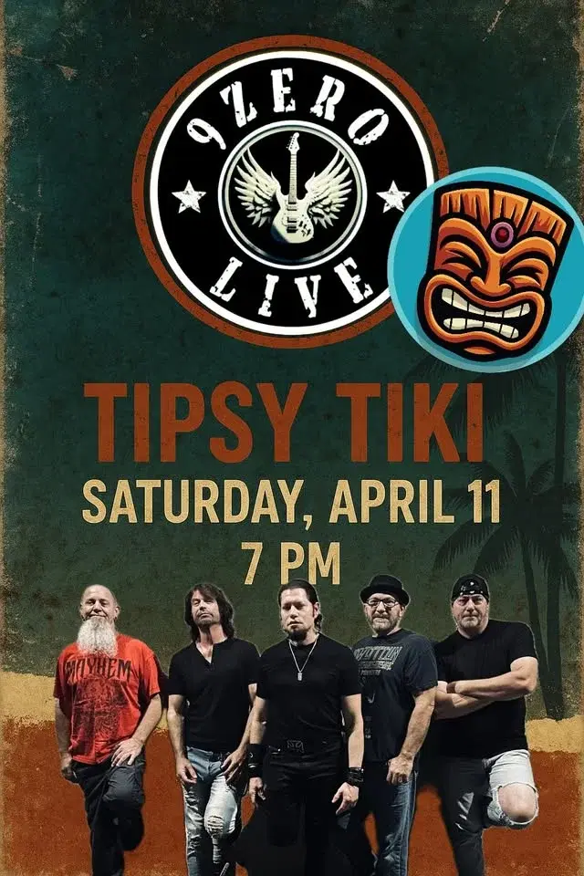 Raw 90s Rock @ Tipsy Tiki w 9ZERØLIVE !!