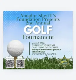 2nd Annual Amador County Sheriff’s Foundation Golf Tournament