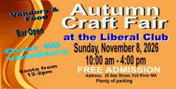 2026 Autumn Craft Fair at the Liberal Club Nov 8th
