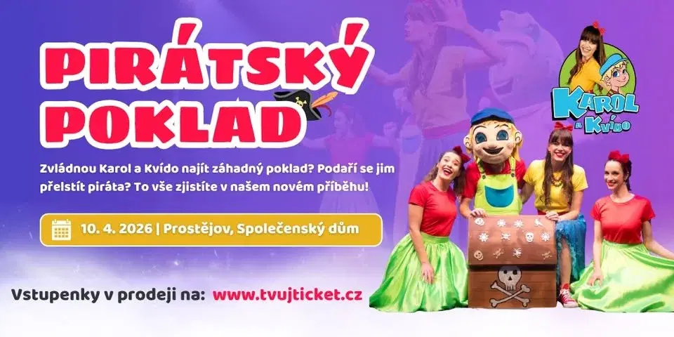 Karol a Kvído - Pirátský poklad - PROSTĚJOV 10.4.2026
