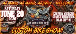 Michigan Custom HOT ROD & BIKE FEST: BIKE SHOW