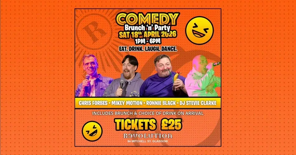 Comedy Brunch n Party. Glasgow.
