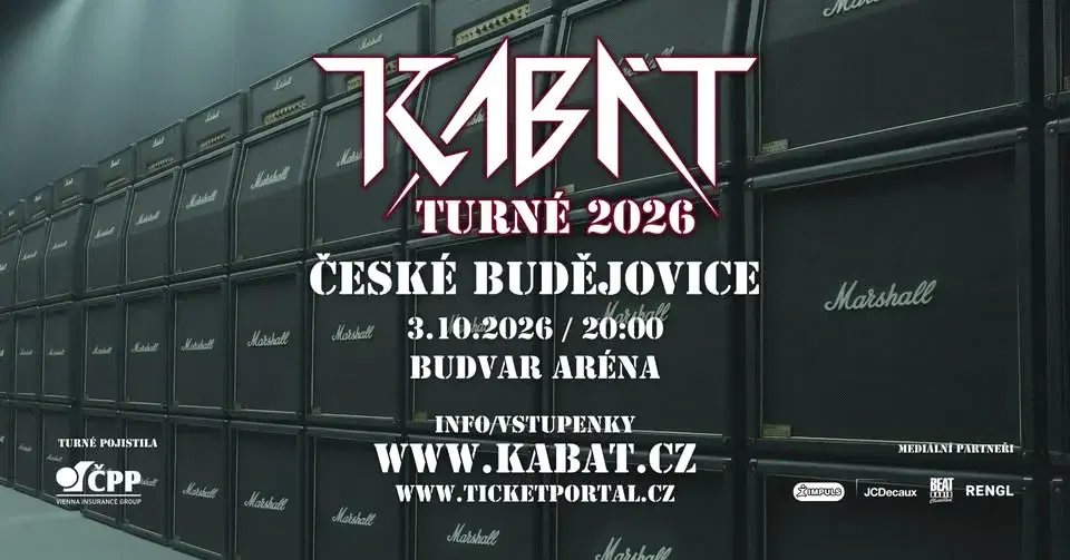 České Budějovice - Kabát Turné 2026