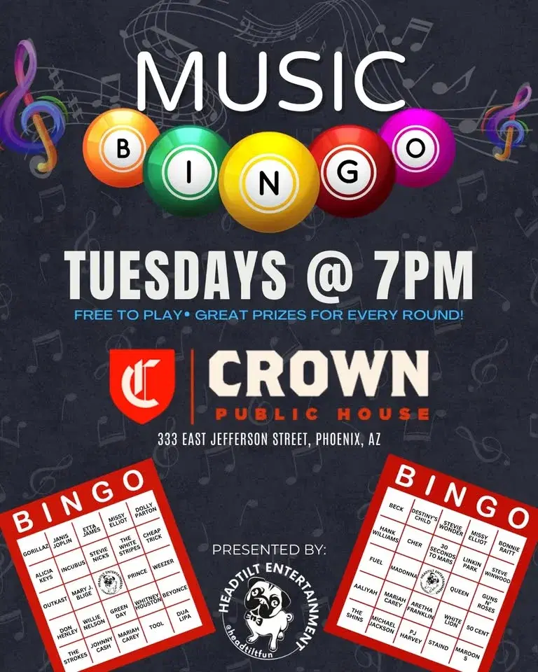 Music Bingo at Crown Public House - PHX AZ