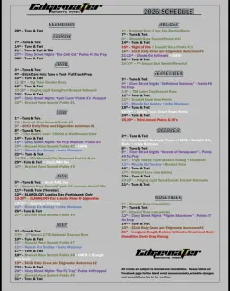 2026 Season Schedule