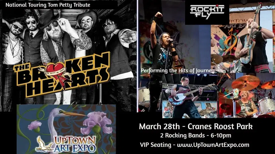 Uptown Art Expo Welcomes THE BROKEN HEARTS: National Touring Tom Petty Tribute along with Rockit Fly
