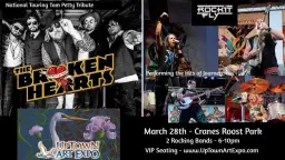 Uptown Art Expo Welcomes THE BROKEN HEARTS: National Touring Tom Petty Tribute along with Rockit Fly