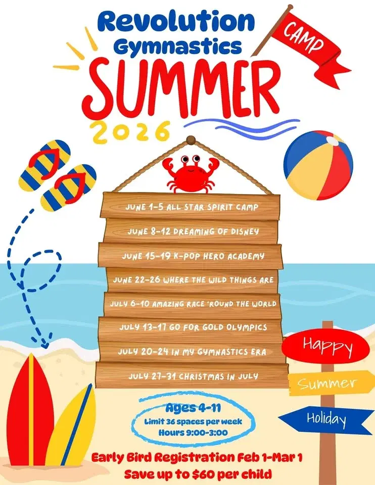 Revolution Gymnastics Summer Camp 2026