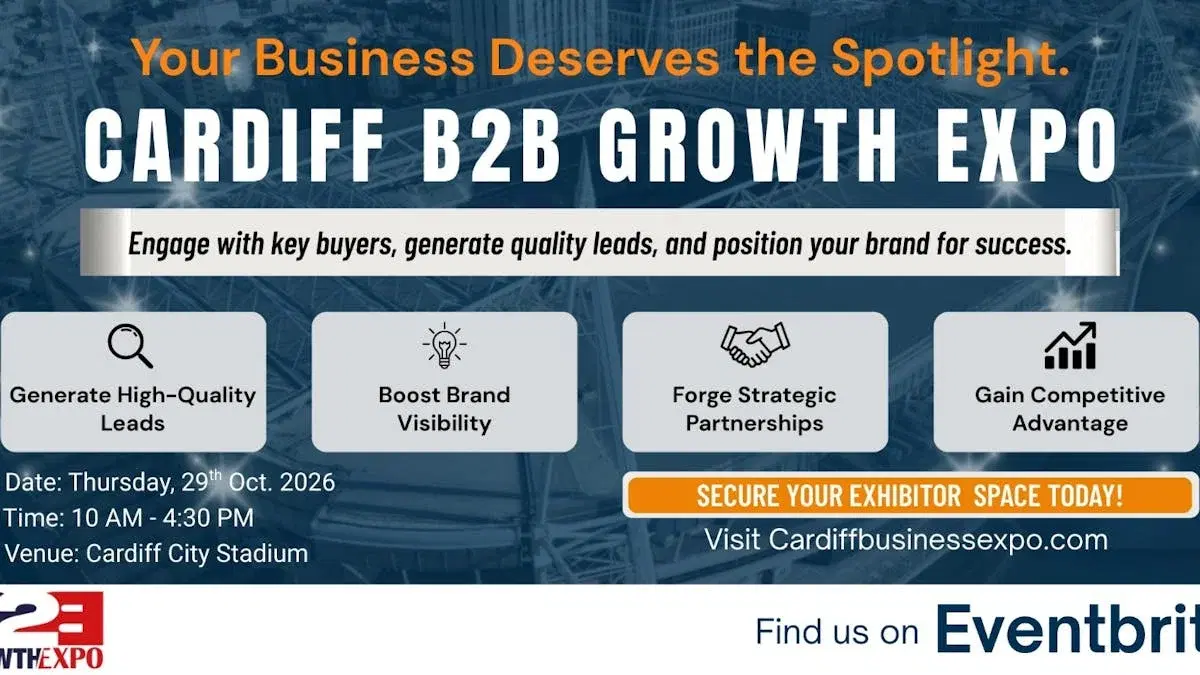 Cardiff B2B Growth Expo 2026 | Book Your Stand At Premier B2B Show