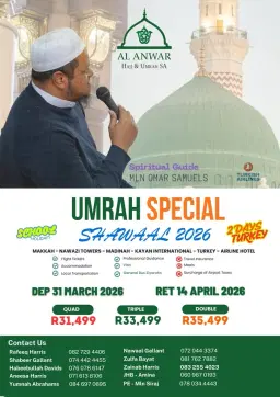 Shawaal 1447 APril School Holiday 2026 Umrah & Turky stop over