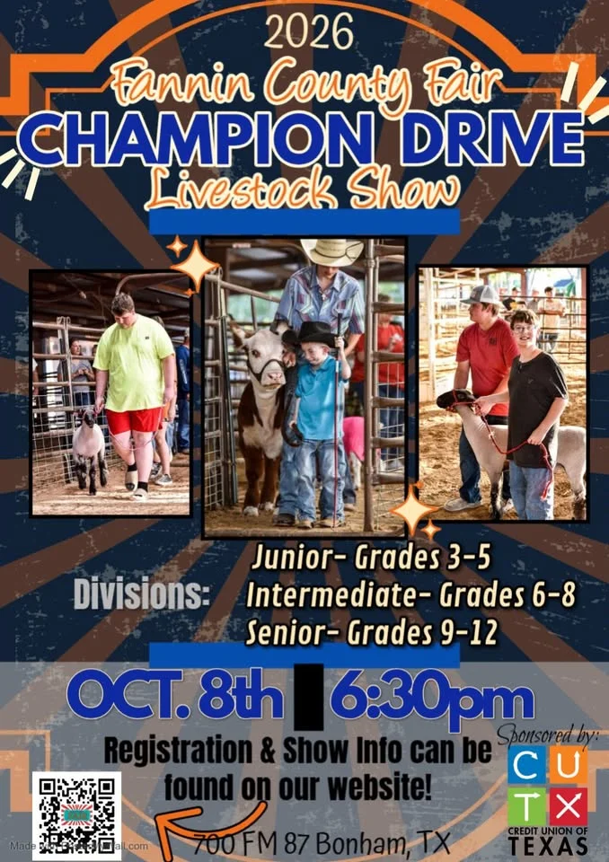 Fannin County Fair Champion Drive Livestock Show