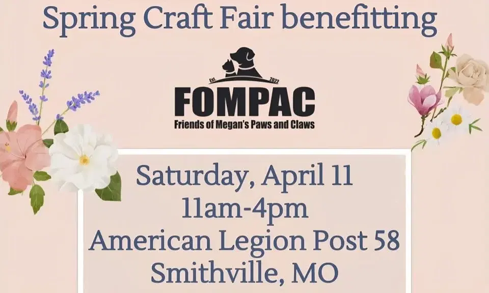 2nd Annual Spring Craft & Vendor Fair Benefiting FOMPAC