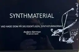 26/3 "SYNTHMATERIAL" fri entré