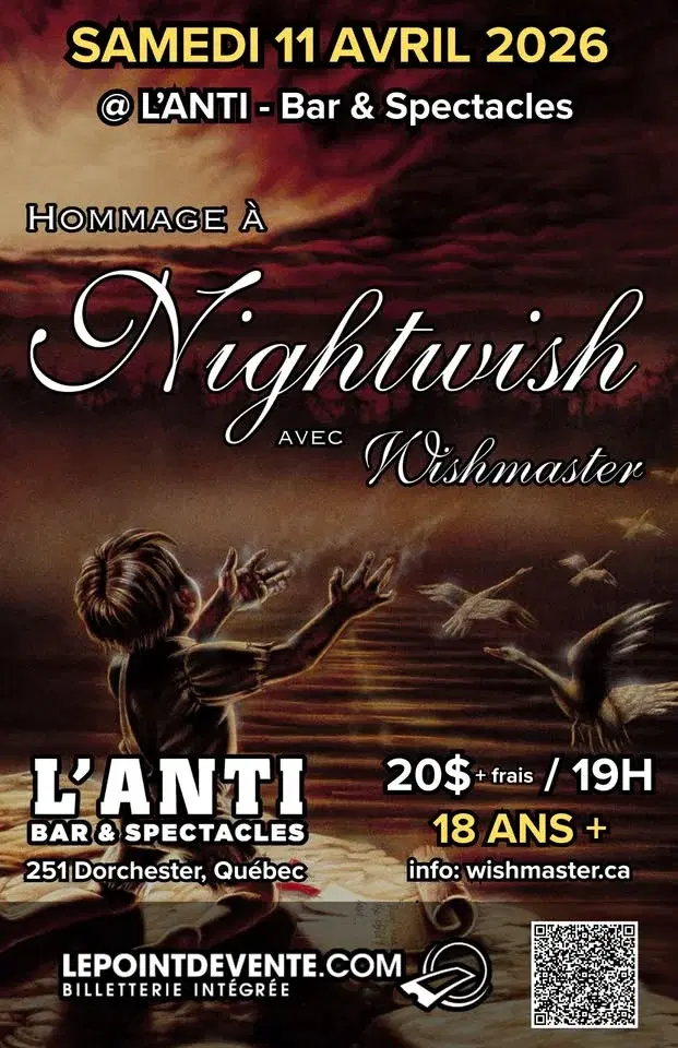 Et maintenant, place à la musique de Nightwish avec Wishmaster!