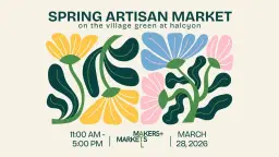 Spring Artisan Market on the Village Green