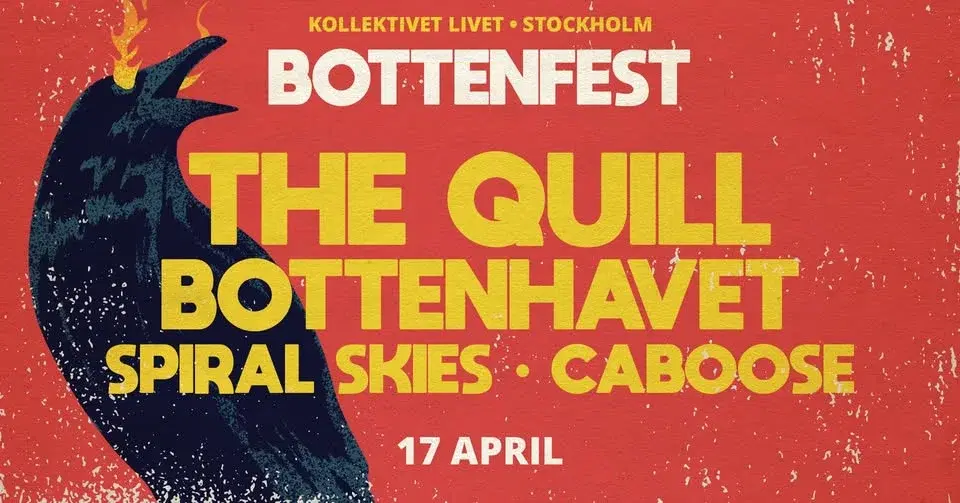 Bottenfest: The Quill + Bottenhavet + Spiral Skies + Caboose | Live på Kollektivet Livet