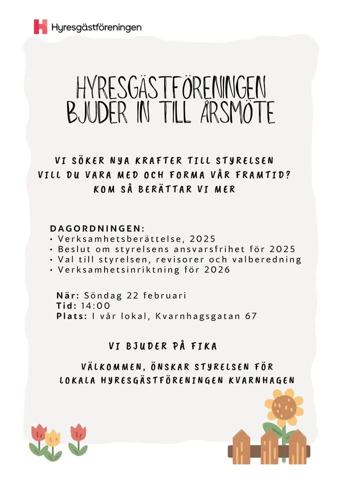 Årsmöte, LH Kvarnhagen