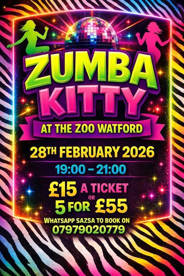 ZUMBA at THE ZOO WATFORD - Hosted By Zumba Kitty