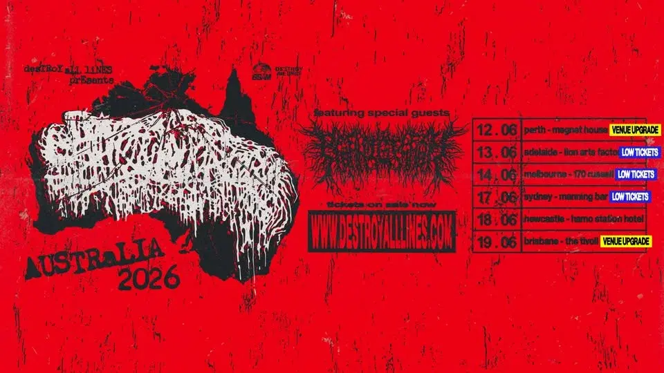 𝐋𝐎𝐖 𝐓𝐈𝐂𝐊𝐄𝐓𝐒 | Sanguisugabogg Australian Tour with PeelingFlesh - Adelaide