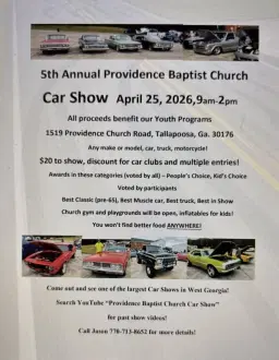 5th Annual Providence Baptist Church Car Show