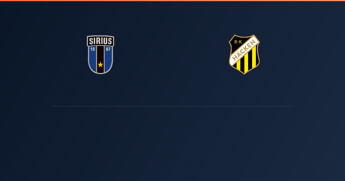 Sirius vs Hacken