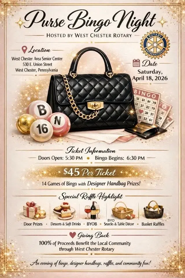 ✨ Designer Purse Bingo Night in West Chester! ✨