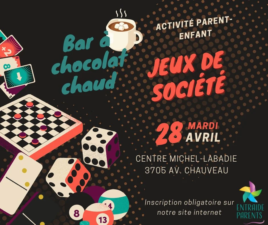 Mardi animé jeux de société et bar à chocolat chaud