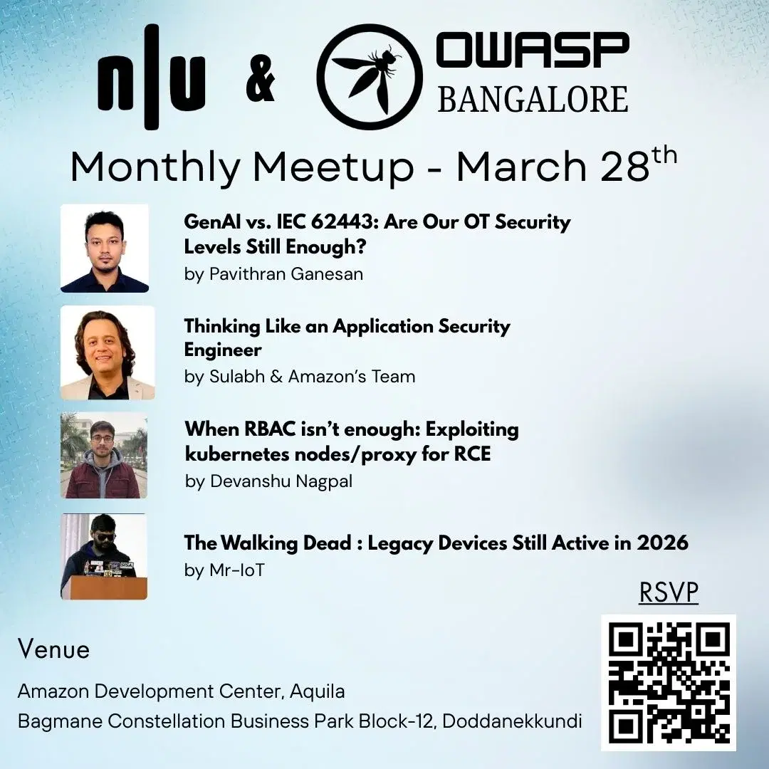 Null/OWASP Combined Meet - Bangalore | 28th March 2026