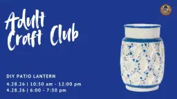 PM Adult Craft Club