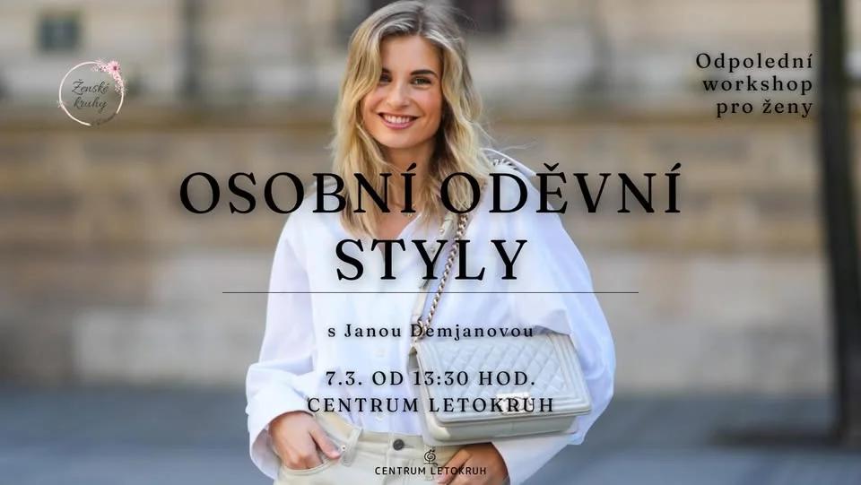 WORKSHOP OSOBNÍ ODĚVNÍ STYLY pro ženy